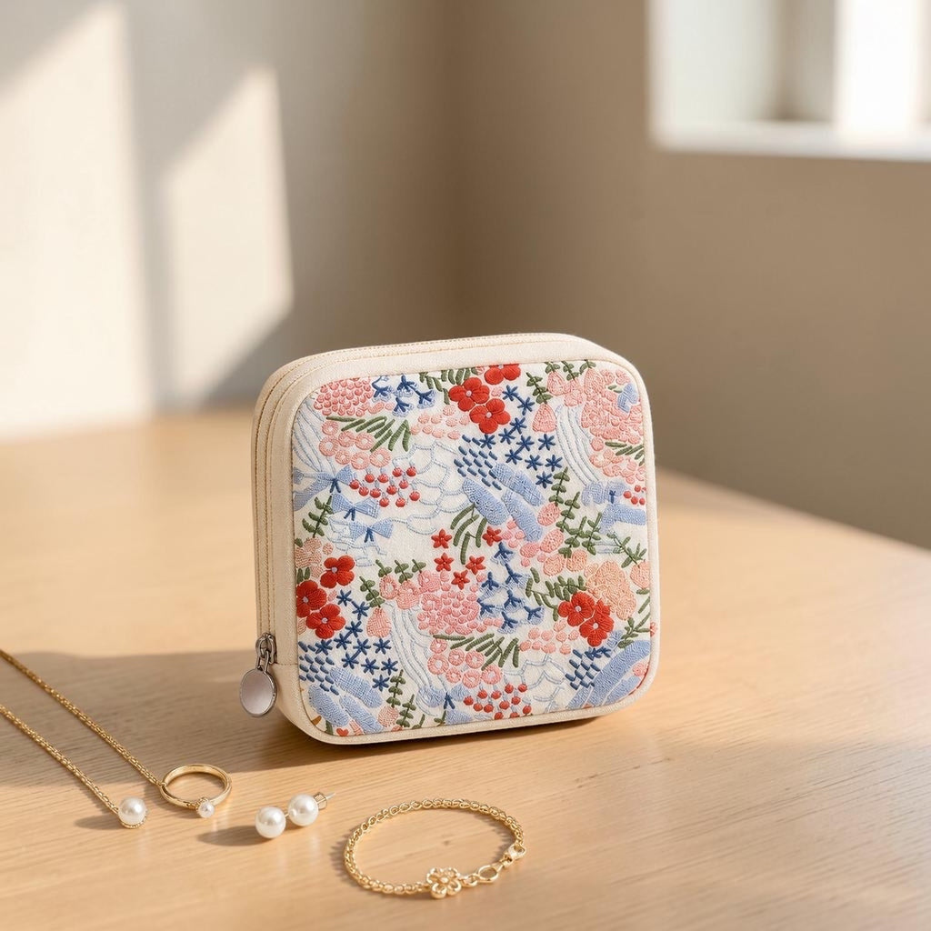 Rosalie Floral Jewelry Case