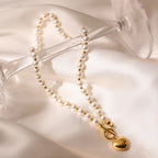 Mirelle Cœur heart necklace and bracelet set by Elysophia